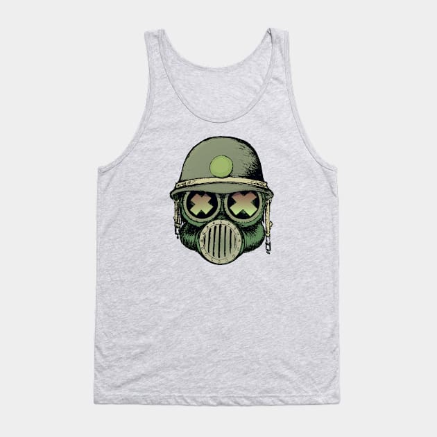 War Skull Tank Top by mangulica